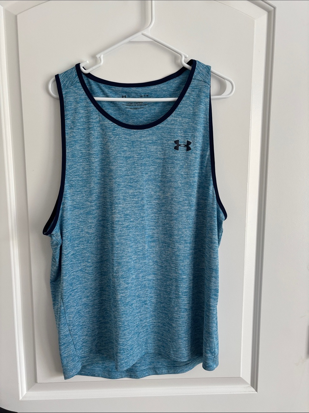 Under Armour Tech Tank Top Men’s Large Teal Heather Sleeveless Athletic Shirt